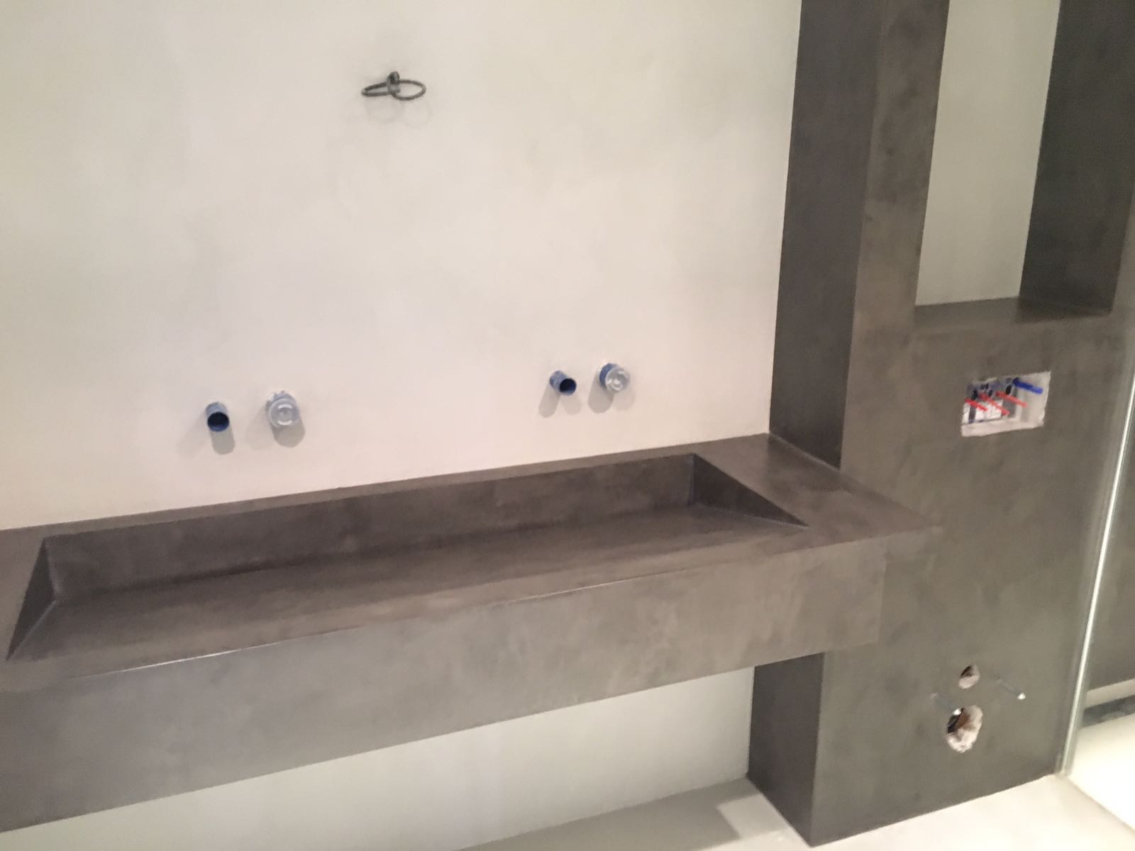 Lavabo en microcemento de CementDecor